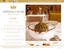 Tablet Screenshot of imperialcaviar.com